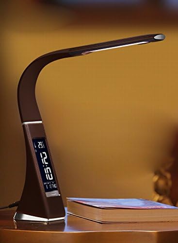 light Led Desk Lamp Eye Protection Desk College Student Dormitory Children Learning Bedroom Bedside Primary School Students Good Eyesight,Brown