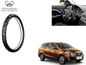 Universal Hub- Ring Type (Gold Black) Car Steering Wheel Cover for Go Plus