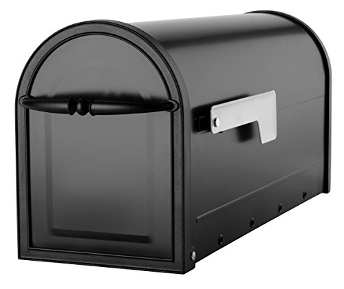 Preisvergleich Produktbild Cambridge Post Mount Briefkasten, Postkasten Briefkasten, Schwarz