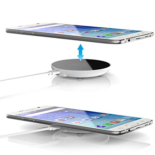 Aplic - Cargador Inal  mbrico R  pido de inducci  n   Qi Wireless Charging Pad   para Samsung Galaxy S7   S7 Edge   S6   S6 Edge  Google Nexus 4   5   6   7  2  Gen    LG G3   Nokia Lumia 735   830   920   928   930   1520  y Todos los Dispositivos Habilitados para Qi