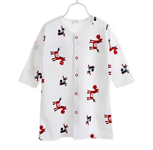 WHITE Baby Toddler Nightgown Infant Sleepwear 70-80 CM Horses Navy