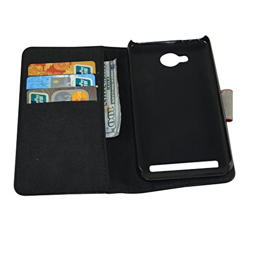 Huawei Y3 II Pro Custodia,Mama Mouth Portafoglio custodia in PU di cuoio pelle con supporto carte di credito in Piedi caso Case per Huawei Y3II Pro / Huawei Y3 2 Smartphone,Nero