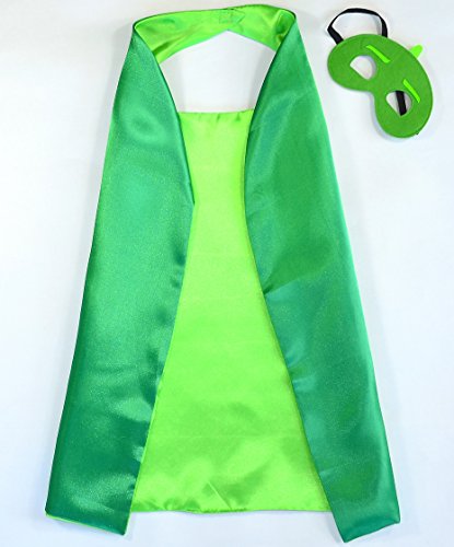 PJ Masks Gecko Pyjamahelden Grün Cape und Maske – Superhelden-Kostüme für Kinder – Kostüm für Kinder von 3 bis 10 Jahre – für Superheld Mottopartys! Spielsachen für Jungen und Mädchen – King Mungo – KMSC021 - 2