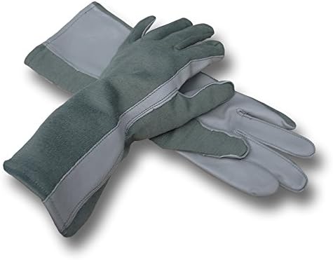 USA Nomex Flying Gloves, Fire-Resistant (8, Grey)