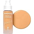 Mamaearth Glow Serum Matte Liquid Foundation Medium Coverage For All Skin Types With Vitamin C & Turmeric For 12-Hour Long Stay- 04 Sand Glow - 30 Ml, Pack Of 1