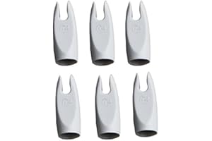 MANGOBUY 50 pcs White ID 7 mm Arrow Nock For Archery Hunting