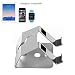 Produktbild Kobwa 3 in 1 Handy Telephone ipad Tablet Apple Watch Ständer Halter Staender für IPhone 7 6 6s Plus 5 5s, Samsung S3 S4 S5 S6 S7 Zubehör, Huawei, Andere Smartphone, Apple IWatch, Other Tablet(Silber)