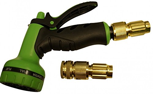 NAGO Flexibler Gartenschlauch Wasserschlauch Messinganschlüsse 30 m grün Stoffhülle extrem robust - 6