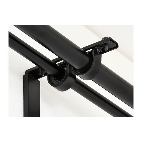 IKEA BETYDLIG Halter für Gardinenstange in schwarz - 2