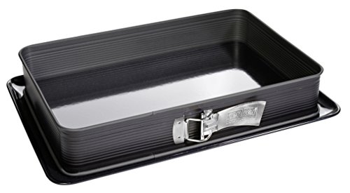 Zenker 7022 Rechteck-Springform mit emailiertem Boden, deluxe