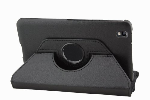 Mondpalast ® 360 drehen schwarz Tasche Hülle & Stift + Folie Für Samsung Galaxy tab pro 8.4 8.4″ SM-T320 T320 T321 T325 - 3