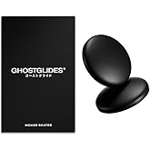 GhostGlides CYCLONE DOTS schnell gehärtete Maus-Skates für Glas- und Stoff-Mauspads, Performance/Ersatz, DIY, 0,8 mm Maus, Up