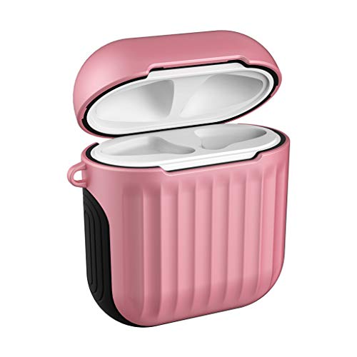 Preisvergleich Produktbild Airpods Schutzhülle Airpods Case Airpods Hülle, Silikon + Harter PC,airpods schutzhülle Silikonhülle Abdeckung Haut für Apple AirPods Ladekoffer (C)