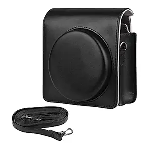 Portable Instant Camera Case Carry Bag PU Leather with Shoulder Strap Compatible with Fujifilm Fuji SQ1 Instant Camera