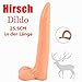 Produktbild SXOVO Tier Penis 25,5 CM Ultra Long Realistischer Hirsch Elch Dildo Cock Anal Plug Künstliche Spielzeug (Schwarz) (Beige)