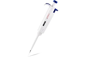 PRECIPETTE Single Channel Pipettor, 2.5μl Plastic Pipettes, Lab Manual Liquid Pipettes, Four E's Scientific Adjustable Micro Pipettes, 0.1-2.5μl