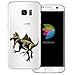 Produktbild dessana Urzeit Dinosaurier Transparente Silikon TPU Schutzhülle 0,7mm Dünne Handy Tasche Soft Case für Samsung Galaxy S7 Edge Spinosaurus