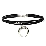 joyeria luna cinepolis ♥ Concepto de diseño único: el collar lunar está diseñado con un colgante de luna completo. La joyería de la luna es alta chapada en oro blanco, muy brillante;