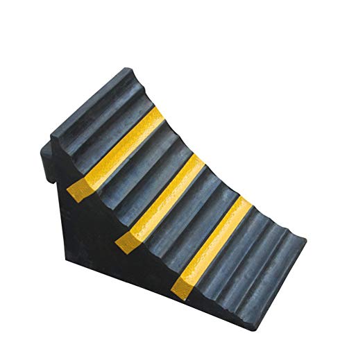 Preisvergleich Produktbild QINAIDI Anti-Slipper-Block-Umkehrreifenpositi... Schwerer großer Vollgummi-Unterlegkeil mit Griff für Reiseanhänger, LKW, Nutzfahrzeug