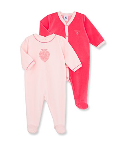 Petit Bateau Baby-Girls Lot Salsa Footies, Multicoloured (spécial Lot 00), 0-3 Months (Manufacturer Size:1 Months)