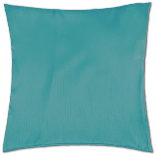 Kissenhüllen 50x50 Alessia, Auswahl: türkis - pfauenblau mit Füllung