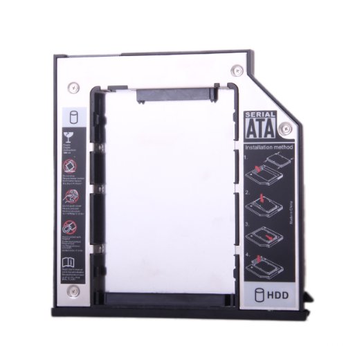 Festplattenrahmen Adapter 9.5 mm SATA auf SATA für Dell E4200 E4300 E4500 E6140 E6400 E6410 E6500 E6510 M2400 M4400 M6400