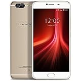UMIDIGI Z1 4G LTE SIM-Free Unlocked Smartphone, 5.5 Inch FHD Screen, 6GB RAM + 64GB ROM, Android 7.0, MT6757T(P20) Octa-core 2.3GHz, Dual SIM Dual Rear Camera (13MP + 5MP), 8.2mm Slim, 4000mAh Large Capacity, Fingerprint Front Touch, GPS - Gold