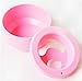 Produktbild flowerkui Einweichen Tablett Schale Polish Remover Nail Art Maniküre Care Treatment Werkzeug (Rosa)