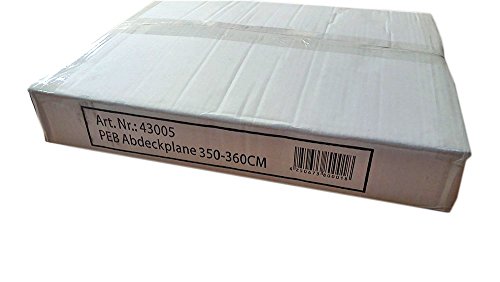 Abdeckplane Pool rund 350-360 cm Winterabdeckplane – 180g/m² – Poolplane - 5