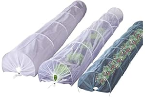 Outiror - Ensemble de 3 Serres Tunnel pour Potager - 1 Serre de Croissance + 1 Serre Hiver + 1 Tunnel Filet - Longueur : 4 mètres Chaque