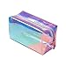 Produktbild Holographische Make-up Tasche,Kosmetik Reisetasche große Kapazität schillernden Make-up BeutelReißverschluss Kleine Kulturtasche Bleistiftbeutel für Frauen