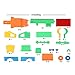 YIXIN Mini Assemble Lorry Truck Build-n-Play Self-assembled Push Forward Van Block Combination Puzzle Toy Truck for 5 Years Old+ Kids (Truck)
