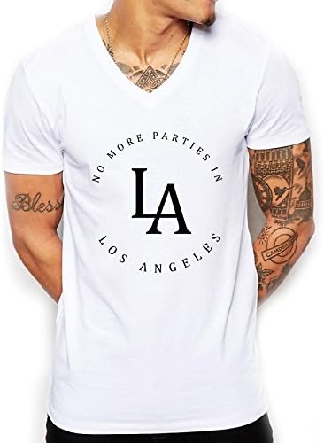No More Parties in L.A. V Neck Tshirt - Distinkt Youth