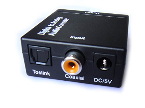 Easyday 3,5mm Toslink SPDIF Koaxial Optisch Digital zu Analog Audio Konverter Wandler für TV - 4