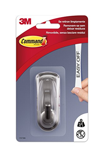 Command UU001567468 Gancho Mediano, Metal, Metalizado énfasis