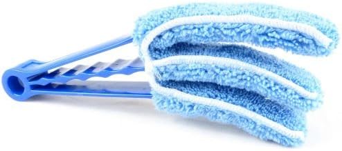 SROVFIDY Triple Venetian Blind Cleaner - Removable, Hand Washable Microfibre Fabric Duster For Wet Or Dry Cleaning Of Slats
