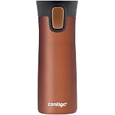 Contigo &Uuml;niseks Pinnacle Snapseal Termo Paslanmaz &ccedil;elik yalıtımlı kupa,Kahverengi,420 ml