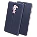 Produktbild CE-Link Huawei Honor 6X Hülle Lederhülle Ledertasche Schutzhülle Premium PU Leder Flip Wallet Case Innere Weiche Silikon Handy Tasche Schale Etui mit Kartenfach Standfunktion Protective Cover Schutz für Honor 6X Handyhülle - Sapphire Blau