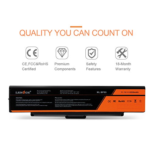 LENOGE Hochleistung Akku Li-ion Ersatz Laptop Batterie Für SONY Vaio PCG VGN-AR VGN-NR VGN-SZ VGN-CR Serie VGP-BPS10 VGP-BPS9 VGP-BPS9A/B VGP-BPS9/B VGP-BPS9/S VGP-BPL9 - 3