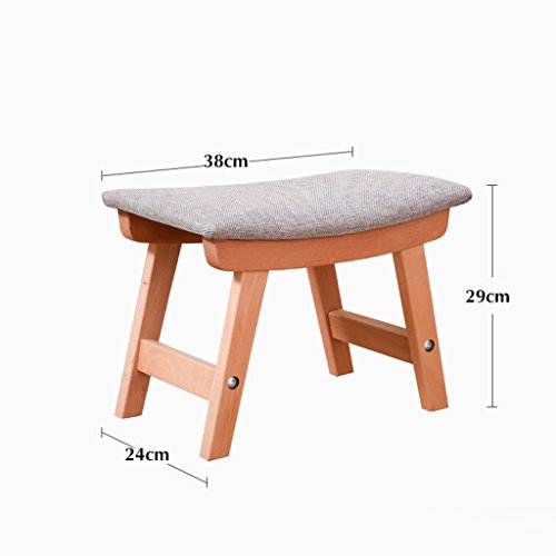 Tabouret en bois massif tissu Art salon table de thé canapé repose-pieds banc de chaussures (Couleur : # 2)