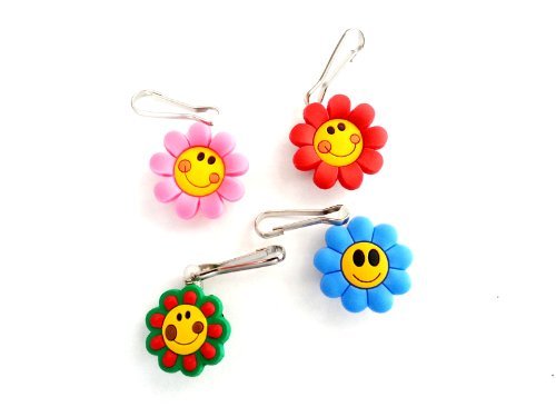 AVIRGO 4 pcs Zipper Pull Charms for Jacket Backpack Bag Pendant Set # 51-2