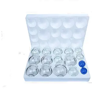 Acupressure Health Care India 16 Cups Chinese Medical Magnetic Acupuncture Vacuum Cupping Set Professional Cupping Kit Cupping Therapy Set