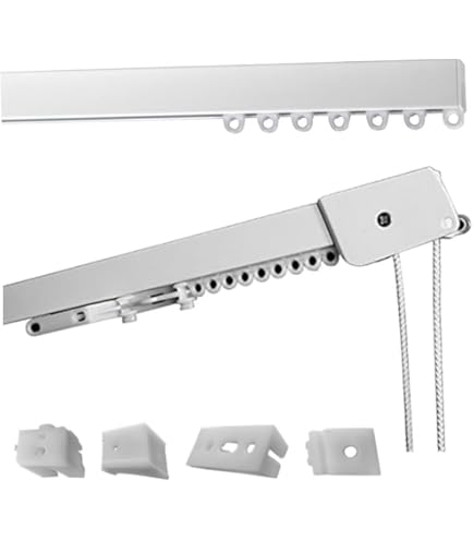 Binario Tenda Flessibile 3 Metri Per Soffitto - Curvabile, Con Rulli E Ganci, Per Doccia E Camper - Foto 8