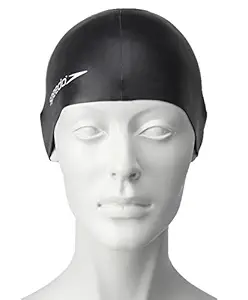 Speedo Unisex-Junior Plain Flat Silicone Swimcap