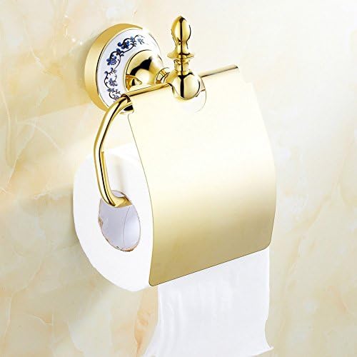 Tissues holder Toilet paper shelf Toilet roll paper tray Continental blue and white porcelain toilet tissue box Bathroom toilet paper box-A