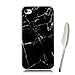 Produktbild Marmor Hülle für iPhone 4,Handyhülle iPhone 4s Silikon,Edaroo Schwarz Marmor Muster Weiche TPU Schutzhülle Anti-Scratch Flexibel Silikon Ultra Slim Backcover Case für Apple iPhone 4/4S Tasche