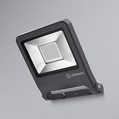 LEDVANCE Endura Flood LED | Projecteur Extérieur | Gris foncé | 50 Watts - 4500 Lumens | Blanc Froid 4000K | Etanche IP65