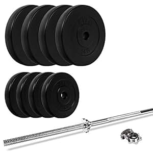 hantelset mit langhantelstange