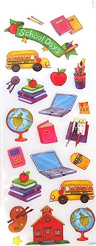 Dekoset zum Schulanfang 2 x Girlanden + 8 x Luftballons + 3D-Sticker - 8