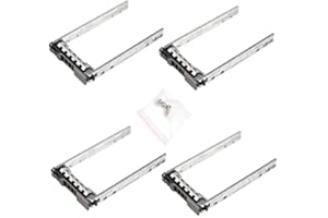 Heretom 2,5-Zoll 6,3 cm Caddy Tray KG7NR G176J Festplatten Rahmen für Dell R730xd R730 R900 R820 R720 T630 R620 T620 R520 R420 R410 R320 M610 X C6145 M910 M915 M520 (2.5 inch, 4pc)